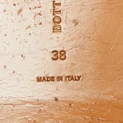 Pre Owned صندل بوتيغا فينيتا مسطح جلد إنتريشياتو برتقالي مقاس 39.5