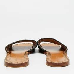 Pre Owned صندل بوتيغا فينيتا مسطح جلد إنتريشياتو برتقالي مقاس 39.5