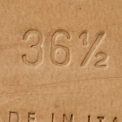 Pre Owned Bottega Veneta Dark Brown Leather Lido Flat Slide Sandals Size 36.5