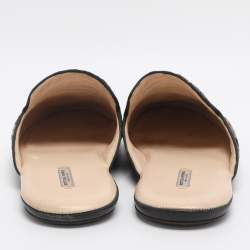 Pre Owned حذاء فلات بوتيغا فينيتا فياندرا جلد إنتريشياتو فضي مقاس 41