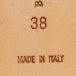 مملوكة مسبقًا حذاء باليرينا فلات بوتيغا فينيتا جلد أبيض مقاس 36