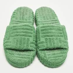 مملوكة مسبقًا ح�ذاء فلات بوتيغا فينيتا قماش أخضر ريزورت سبونج مقاس 39