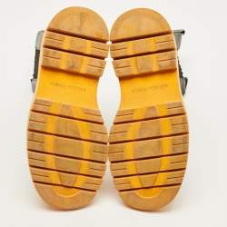 Pre Owned بوت للكاحل بوتيغا فينيتا جلد أسود بطول الكاحل مقاس 39