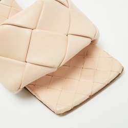 Pre Owned صندل سلايد بوتيغا فينيتا جلد أخضر زيتي مقاس 38