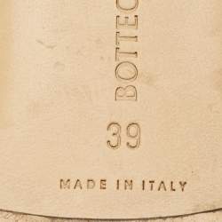 مملوكة مسبقًا Bottega Veneta Lido Size 39 Blue Intrecciato Leather Flat Slide