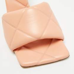 Pre Owned صندل سلايد بوتيغا فينيتا جلد أخضر زيتي مقاس 38