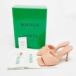 Pre Owned صندل سلايد بوتيغا فينيتا جلد أخضر زيتي مقاس 38