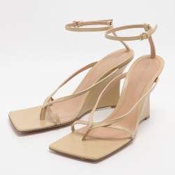 Pre Owned صندل بوتيغا فينيتا جلد زهري حزام للقدم مقاس 39