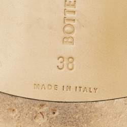 Pre Owned Bottega Veneta Lido Size 38 Black Leather Flat Slides