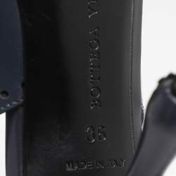 Pre Owned Bottega Veneta Size 36 Blue Leather Slingback Pumps