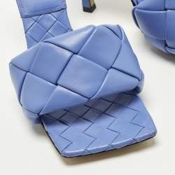 Pre Owned صندل سلايد بوتيغا فينيتا جلد أخضر زيتي مقاس 38