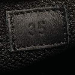 Pre Owned Bottega Veneta Size 35 Black Intrecciato Leather Slip On Sneakers