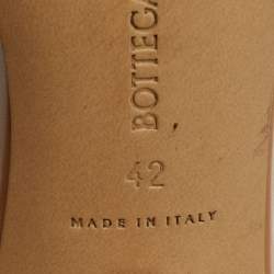 مملوكة مسبقًا Bottega Veneta Strech Size 42 Brown Leather Slide Sandals