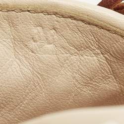 مملوكة مسبقًا Bottega Veneta Size 38 Cream Intrecciato Leather Boat Loafers