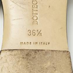 مملوكة مسبقًا Bottega Veneta Lido Size 36.5 Black Leather Flat Slides