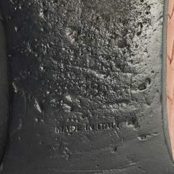 Pre Owned حذاء سموكينغ بوتيغا فينيتا جلد إنتريشياتو برتقالي مقاس 38