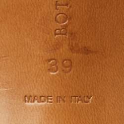 Pre Owned صندل سلايد بوتيغا فينيتا "رافيلو" جلد إنترشياتو أبيض مقاس 38