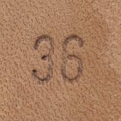 Pre Owned حذاء بوت بوتيغا فينيتا جلد أسود طول الكاحل مقاس 36