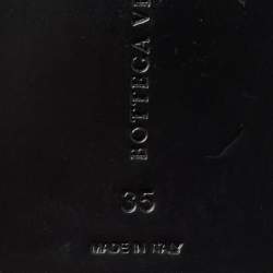 Pre Owned Bottega Veneta Veneta Size 35 Black Leather Riding Boots