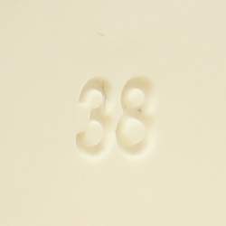 Pre Owned Bottega Veneta Atomic Size 38 White Patent Leather Mules