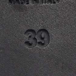 Pre Owned Bottega Veneta Size 39 Black Intrecciato Leather Wedge Sandals 