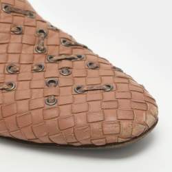 مملوكة مسبقًا خُفّ مُسطَّح بوتيغا فينيتا "فياندرا" جلد إنتريتشياتو رمادي مقاس 38.5