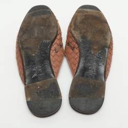 مملوكة مسبقًا خُفّ مُسطَّح بوتيغا فينيتا "فياندرا" جلد إنتريتشياتو رمادي مقاس 38.5