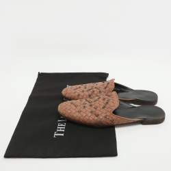 مملوكة مسبقًا خُفّ مُسطَّح بوتيغا فينيتا "فياندرا" جلد إنتريتشياتو رمادي مقاس 38.5