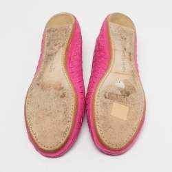 Pre Owned Bottega Veneta Veneta Size 38 Purple Intrecciato Leather Smoking Slippers