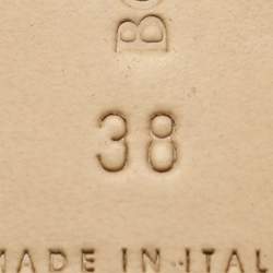 Pre Owned Bottega Veneta Lido Size 38 Black Leather Flat Slides 