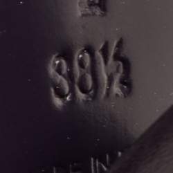 Pre Owned Bottega Veneta Size 38.5 Dark Purple Leather Ankle Length Boots