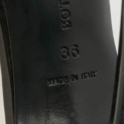 مملوكة مسبقًا Bottega Veneta Size 36 Yellow/Black  Brocade Fabric And Patent Ankle Strap Pumps 