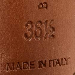 Pre Owned Bottega Veneta Size 36.5 Grey Intrecciato Leather Ankle Strap Platform Sandals 