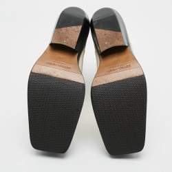 Pre Owned Bottega Veneta Cliff Size 38.5 Cream Leather Ankle Length Boots