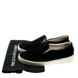 Bottega Veneta Blue Intrecciato Suede Slip On Sneakers Size 39.5