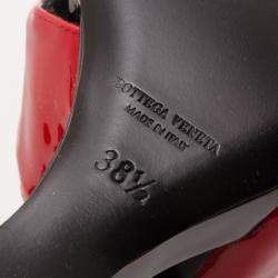 Bottega Veneta Patent Leather Cutout Wedges Size 38.5
