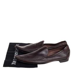 Bottega Veneta Brown Leather Pointed Toe Loafers Size 41