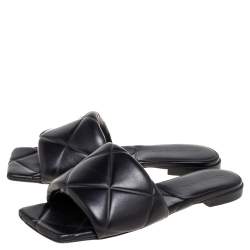 Pre Owned صندل سلايد بوتيغا فينيتا ليدو جلد بيج مقاس 38.5