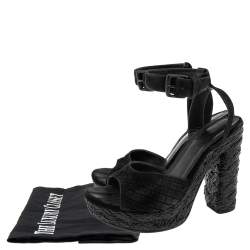 مملوكة مسبقًا صندل بوتيغا فينيتا نعل سميك إسبادريل مقوى سويدي إنترشياتو أزرق مقاس 38