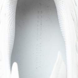 Pre Owned Bottega Veneta White Leather Speedster Sneakers Size 39