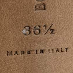 مملوكة مسبقًا Bottega Veneta White Intrecciato Leather Lido Sandals Size 36.5