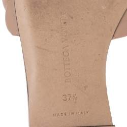 Pre Owned صندل بوتيغا فينيتا ليدا جلد بيج مبطن مقاس 37.5