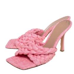 Pre Owned صندل سلايد بوتيغا فينيتا راغيا إنترشياتو وردي مقاس 39