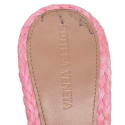 Pre Owned صندل سلايد بوتيغا فينيتا راغيا إنترشياتو وردي مقاس 39