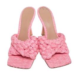 Pre Owned صندل سلايد بوتيغا فينيتا راغيا إنترشياتو وردي مقاس 39