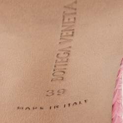 Pre Owned صندل سلايد بوتيغا فينيتا راغيا إنترشياتو وردي مقاس 39