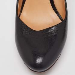 مملوكة مسبقًا Bottega Veneta Black Leather Round Toe Pumps Size 38