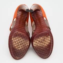 Pre Owned Bottega Veneta Multicolor Leather Ankle Strap Open Toe Sandals Size 39