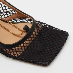 Bottega Veneta Black Mesh Stretch Pumps Size 38.5