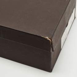 Pre Owned Bottega Veneta Light Yellow Leather Ankle Strap Flat Sandals Size 39.5